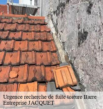 Urgence recherche de fuite toiture barre-81320 Entreprise JACQUET