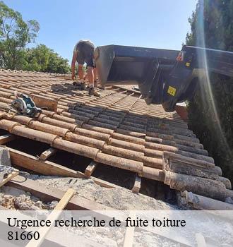 Urgence recherche de fuite toiture bout-du-pont-de-larn-81660 Entreprise JACQUET